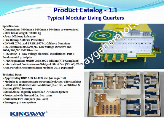 ISO 9001 Offshore Containers LIoyd'S Register Shipping ได้รับการรับรองสำหรับห้องนอน