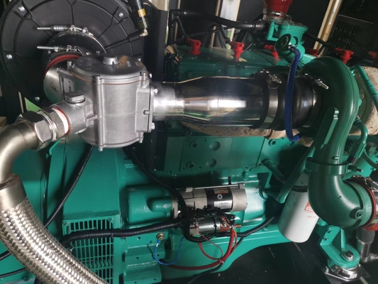 250KVA ก๊าซธรรมชาติ Cummins 200kw เครื่องกำเนิดไฟฟ้าเงียบสำหรับปั๊มความร้อนแก๊สเครื่องปรับอากาศ