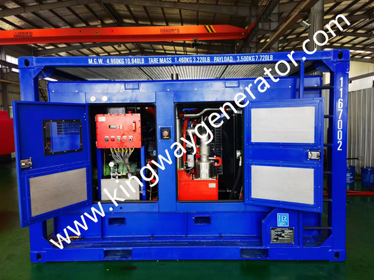 DNV 2.7-1 ATEX Zone 2 Cummins เครื่องยนต์ดีเซลเครื่องอัดอากาศป้องกันการระเบิด 375CFM