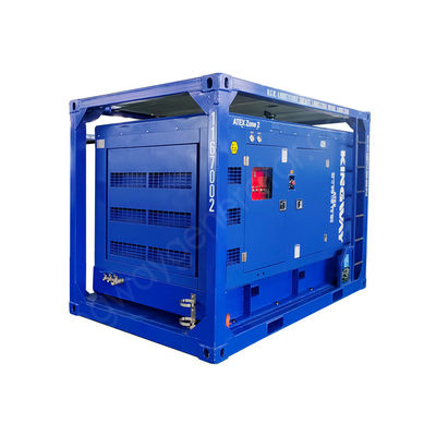 เครื่องกําเนิดไฟฟ้าเรือกันระเบิด 100kVA พร้อมเครื่องยนต์ สอดคล้องกับ ATEX โซน 2 และ DNV 2.7-1
