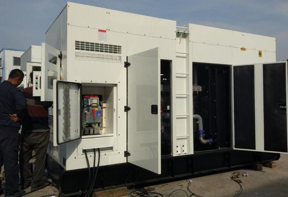 อุปกรณ์ประกอบไฟฟ้าดีเซลกันเสียง เครื่องยนต์ CE ISO DNV ใบรับรอง ไดเซล Genset Slient