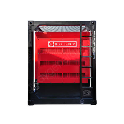 ATEX โซน II 25kva/20kw เครื่องผลิตไฟฟ้าดีเซล 3 ขั้นตอน พร้อมกรอบสกิด DNV 2.7-1 โซน 2 เครื่องผลิตไฟฟ้าดีเซลกันอากาศ