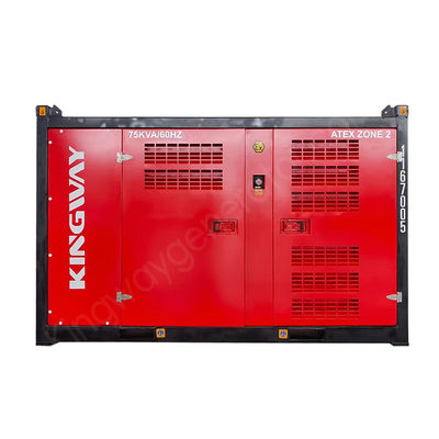ATEX โซน II 25kva/20kw เครื่องผลิตไฟฟ้าดีเซล 3 ขั้นตอน พร้อมกรอบสกิด DNV 2.7-1 โซน 2 เครื่องผลิตไฟฟ้าดีเซลกันอากาศ