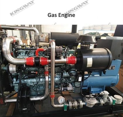 เครื่องยนต์ไฟฟ้า 3 ขั้นตอน CE 50hz 1500rpm 60hz 1800rpm เครื่องยนต์น้ําเย็น 100kw ก๊าซธรรมชาติ