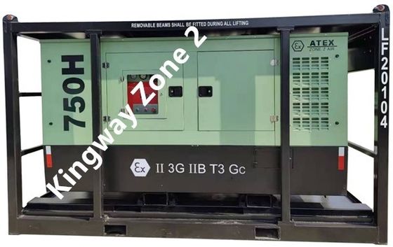 3phase DNVGL 2.7-1 skid frame ATEX การรับรอง 260 CFM 425CFM พื้นที่บนทะเล