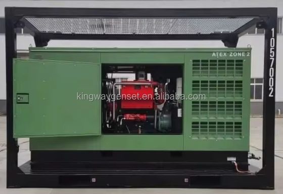 3phase DNVGL 2.7-1 skid frame ATEX การรับรอง 260 CFM 425CFM พื้นที่บนทะเล