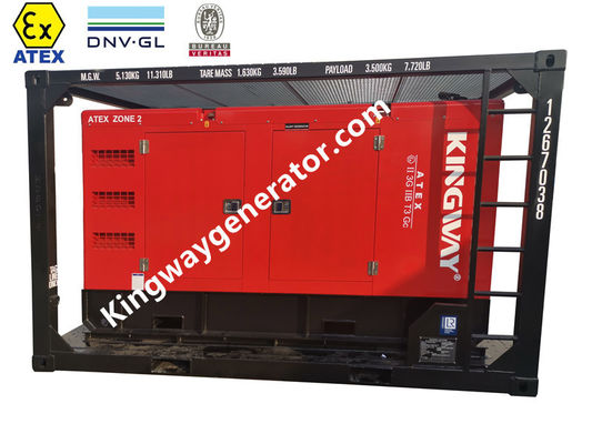 การปรับปรุง 250KVA 200KW ATEX รับรองโซน 2 Temp Class T3 Rigsafe ระเบิดกันภัย Diesel Industrial Generator Set IEC60049