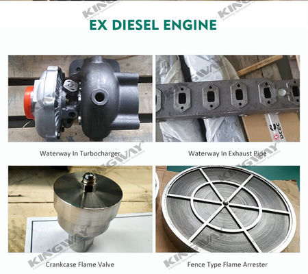 จําหน่าย 400v 50hz 3 ช่วง 4 สาย 300kva เครื่องยนต์ดีเซล ex-proof ATEX โซน 2 หมวดหมู่ dnv offshore เครื่องผลิต