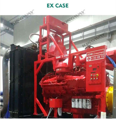 จําหน่าย 400v 50hz 3 ช่วง 4 สาย 300kva เครื่องยนต์ดีเซล ex-proof ATEX โซน 2 หมวดหมู่ dnv offshore เครื่องผลิต