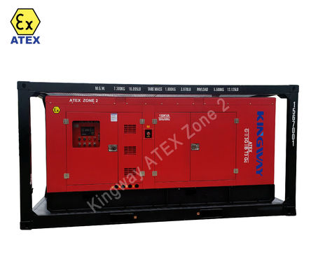 การรับรอง ATEX 3 ขั้นตอน DNVGL 2.7-1 กรอบสกิด 400kva โซน2 เครื่องกําเนิดดีเซลที่ป้องกันระเบิด