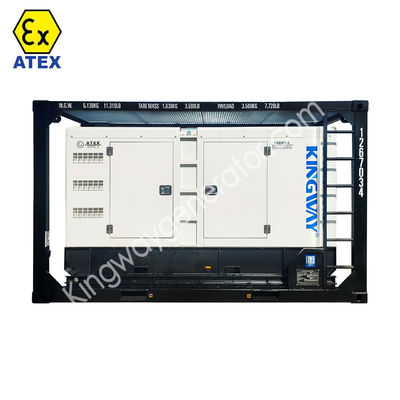 การรับรอง ATEX 3 ขั้นตอน DNVGL 2.7-1 กรอบสกิด 400kva โซน2 เครื่องกําเนิดดีเซลที่ป้องกันระเบิด