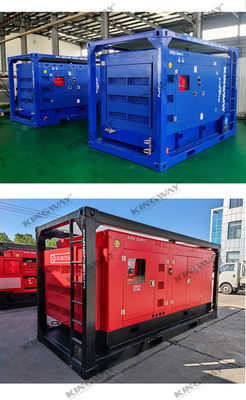 20KVA โซน II เครื่องกําเนิดดีเซลกันระเบิดเงียบ ติดตั้งใน DNV 2.7-1 สําหรับสนามน้ํามันและก๊าซนอกทะเล