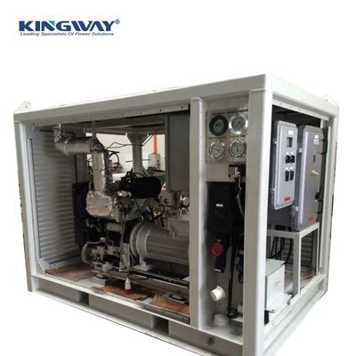 20KVA โซน II เครื่องกําเนิดดีเซลกันระเบิดเงียบ ติดตั้งใน DNV 2.7-1 สําหรับสนามน้ํามันและก๊าซนอกทะเล