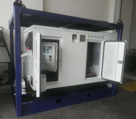 20KVA โซน II เครื่องกําเนิดดีเซลกันระเบิดเงียบ ติดตั้งใน DNV 2.7-1 สําหรับสนามน้ํามันและก๊าซนอกทะเล