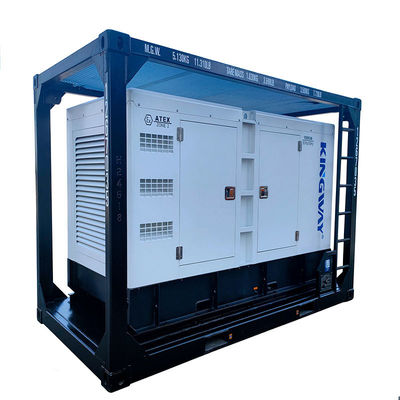 การรับรอง ATEX 3phase 200kw 250kva zone2 เครื่องกําเนิดดีเซลที่กันระเบิด DNVGL 2.7-1 เครื่องรับรองพลาตฟอร์มสกิด