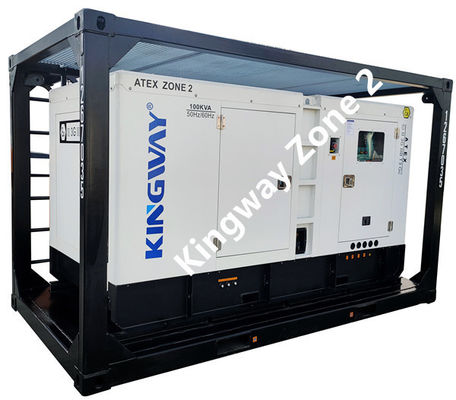โซน Atex 1 โซน 2 เครื่องผลิตดีเซลกันระเบิด 150kva พร้อมกรอบยก DNV2.7-1 สําหรับแพลตฟอร์มน้ํามันและก๊าซ