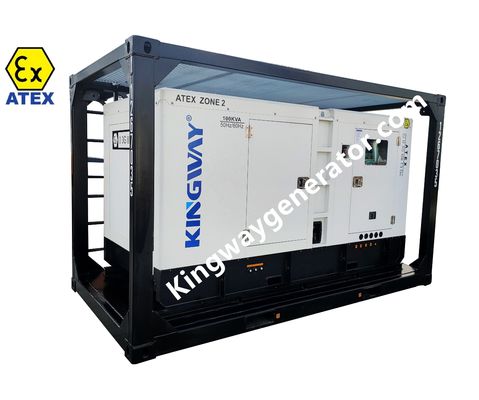 20KVA ATEX โซน 2 ATEX เครื่องกําเนิดกันระเบิด สําหรับอุตสาหกรรมน้ํามันและก๊าซ