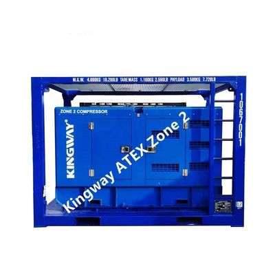ATEX การรับรอง 3 ขั้นตอน DNVGL 2.7-1 กรอบสกิ๊ด 120kw 150kva แอนชอร์ท พลาทฟอร์มโซน 2 เครื่องกําเนิด