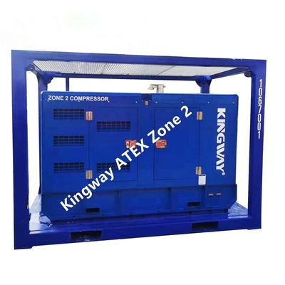 60KVA คิงเวย์ ATEX รับรองโซน 2 Ex Proof ไดเซลเจเนอเรเตอร์ชุดพร้อม DNV มาตรฐาน Offshore Service Lifting Frame