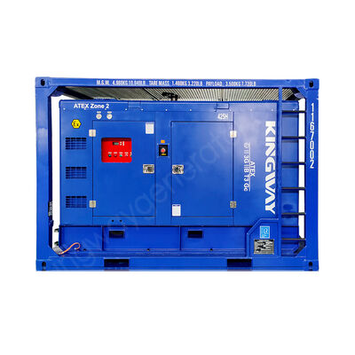 185CFM 6.9Bar กันระเบิด ATEX โซน 2 เครื่องยนต์ดีเซล เครื่องดับอากาศ Sullair พร้อมกรอบยก DNV2.7-1