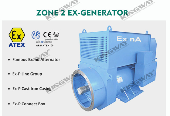 60KVA ATEX Zone 2 Equipment Silent Diesel Generator Set พร้อมโครงยกนอกชายฝั่ง