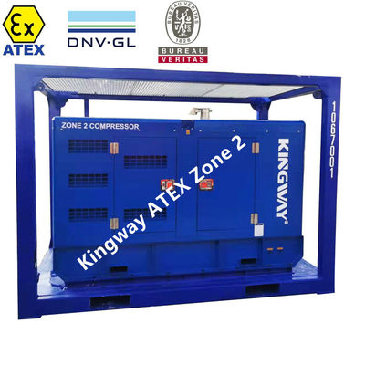 คิงเวย์ ATEX โซน 2 Sullair แอร์คอมเพรสเซอร์ 186CFM 100Psi สําหรับทุ่งน้ํามันและก๊าซนอกทะเล