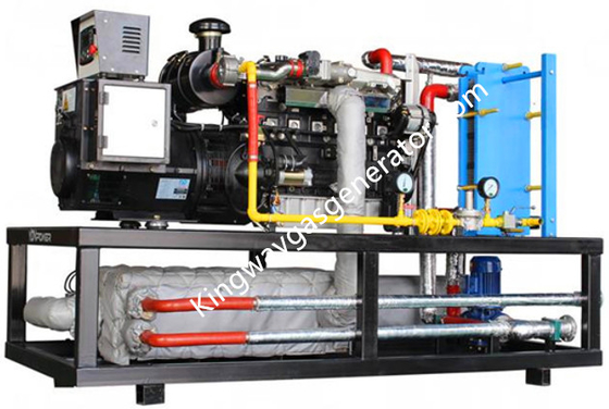 100KW 125KVA เครื่องยนต์แก๊สคัมมินส์พร้อมระบบทำความร้อนและพลังงานร่วม