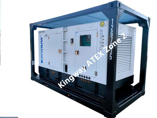 ATEX Zone 2 เครื่องอัดอากาศเครื่องยนต์ดีเซลป้องกันการระเบิด 186CFM 100 Psi