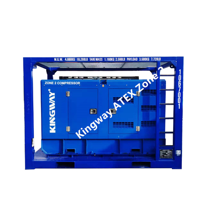 โซน 2 T3 เครื่องอัดอากาศเครื่องยนต์ดีเซลป้องกันการระเบิด ATEX Certified 260CFM
