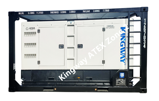 ATEX Zone 2 Sullair เครื่องยนต์ดีเซลเครื่องอัดอากาศป้องกันการระเบิด 425CFM