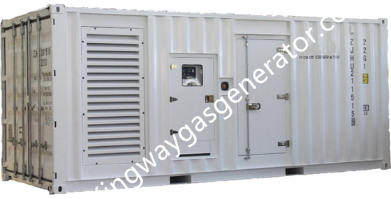 3 เฟส Mitsubishi Engine Container เครื่องกำเนิดไฟฟ้าดีเซล 600KW 750KVA