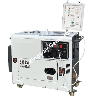 เครื่องกำเนิดไฟฟ้าแบบพกพาสีส้มชุดเครื่องกำเนิดไฟฟ้าเงียบ 8KVA 12Hp