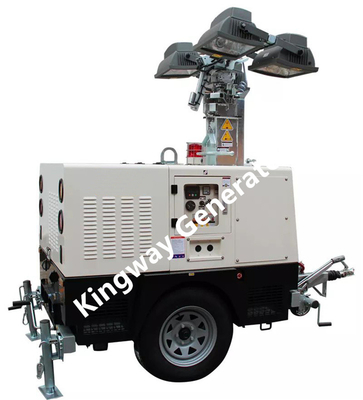 ISO Approval 6m Mechanical Lifting Mobile Light Tower For Court