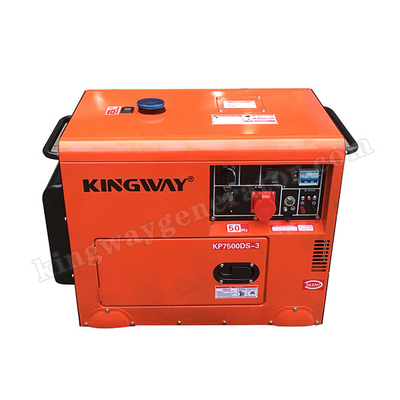 เครื่องกำเนิดไฟฟ้าแบบพกพาที่ระบายความร้อนด้วยอากาศแบบเปิด 5KW ใช้ในกรณีฉุกเฉินพร้อมถังเชื้อเพลิง 25L