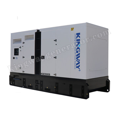 Kingway ปรับแต่งหลังคาเครื่องกำเนิดไฟฟ้าเงียบสำหรับเครื่องกำเนิดไฟฟ้าดีเซลขนาด 500KVA