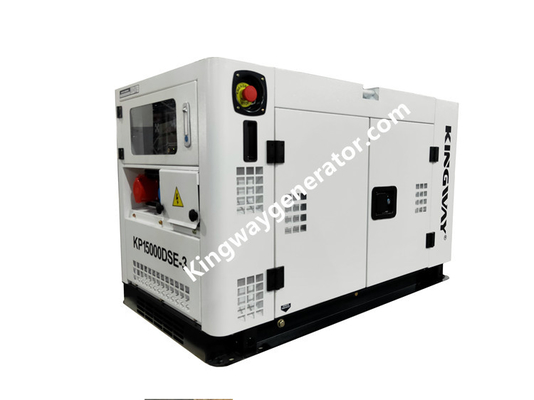 เครื่องกำเนิดไฟฟ้าแบบพกพาสีส้มชุดเครื่องกำเนิดไฟฟ้าเงียบ 8KVA 12Hp