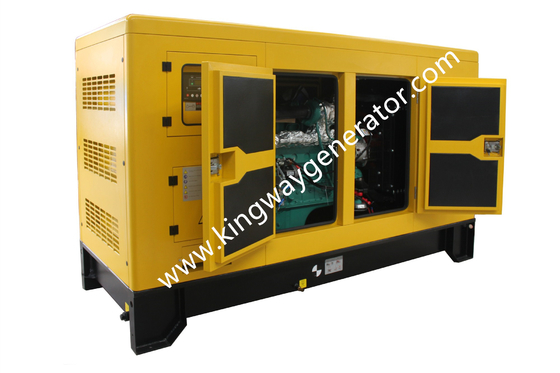 375KVA 300KW 3 เฟส Perkins เครื่องยนต์ Silent เครื่องกำเนิดไฟฟ้าดีเซลขับเคลื่อน ATS