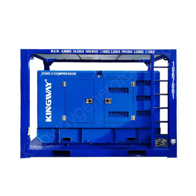 คิงเวย์ ATEX โซน 2 Sullair แอร์คอมเพรสเซอร์ 186CFM 100Psi สําหรับทุ่งน้ํามันและก๊าซนอกทะเล