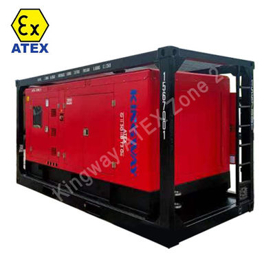 เครื่องยนต์ดีเซลกันระเบิด 45kva 400v 50hz 3 ช่วง 4 สาย DNV2.7-1 เครื่องยนต์ดีเซล ATEX ที่ได้รับการรับรองสําหรับโซน 2