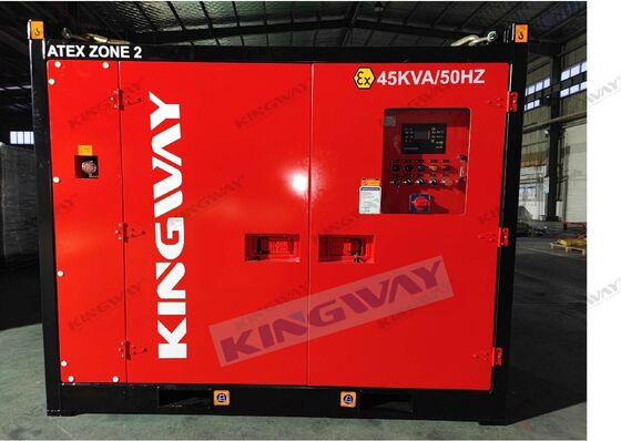 ชุดเครื่องกำเนิดไฟฟ้าป้องกันการระเบิดสำหรับเรือขนาด 100 kVA ที่ได้รับการรับรอง ATEX Zone 2 พร้อมตู้คอนเทนเนอร์นอกชายฝั่ง DNV 2.7-1